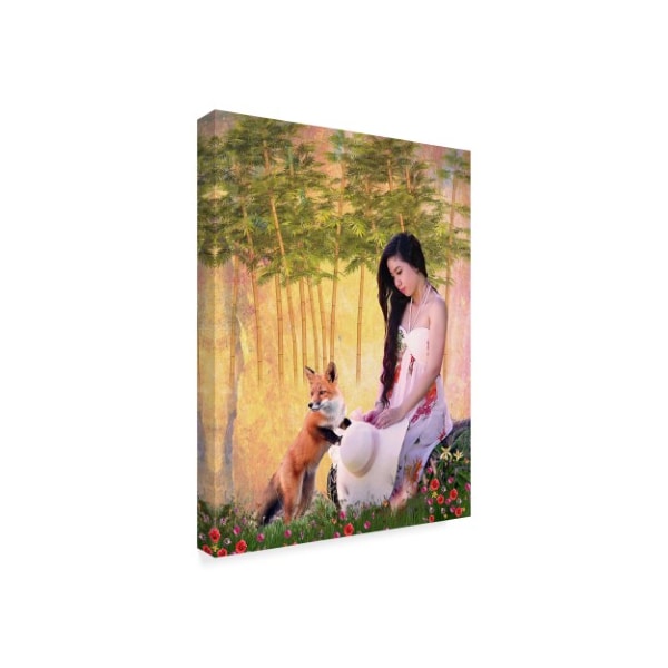 Ata Alishahi 'She Loves Nature' Canvas Art,35x47